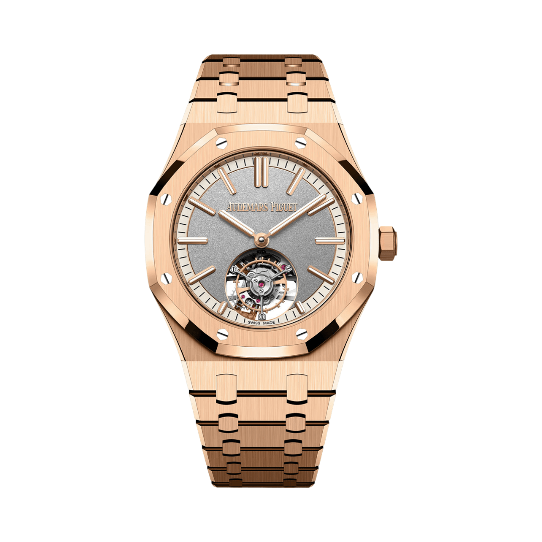 Audemars Piguet Royal Oak Rose Gold Gray Dial Watch – Gold & Rose Gold & Gray