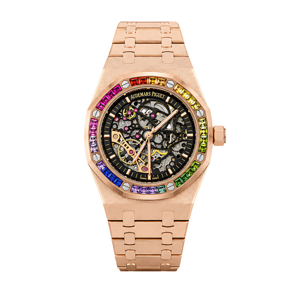 Audemars Piguet Royal Oak Rainbow Frosted Rose Gold Watch – Gold & Rose Gold & Frosted