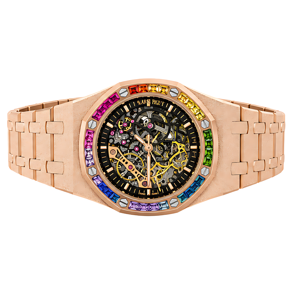 Audemars Piguet Royal Oak Rainbow Frosted Rose Gold Watch – Gold & Rose Gold & Frosted