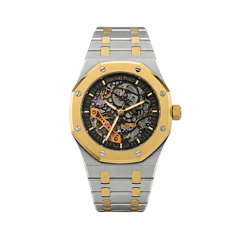 Audemars Piguet Royal Oak Skeleton Two Tone Black Watch – Black & Two Tone & Skeleton
