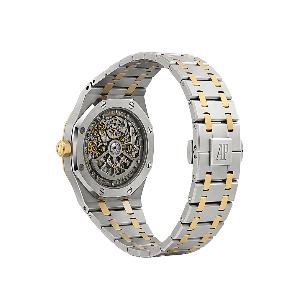Audemars Piguet Royal Oak Skeleton Two Tone Black Watch – Black & Two Tone & Skeleton