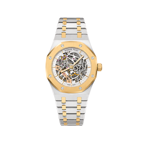 Audemars Piguet Royal Oak Skeleton Two Tone White Watch – White & Two Tone & Skeleton