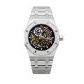 Audemars Piguet White Skeleton Dial Silver Watch – White & Silver & Skeleton