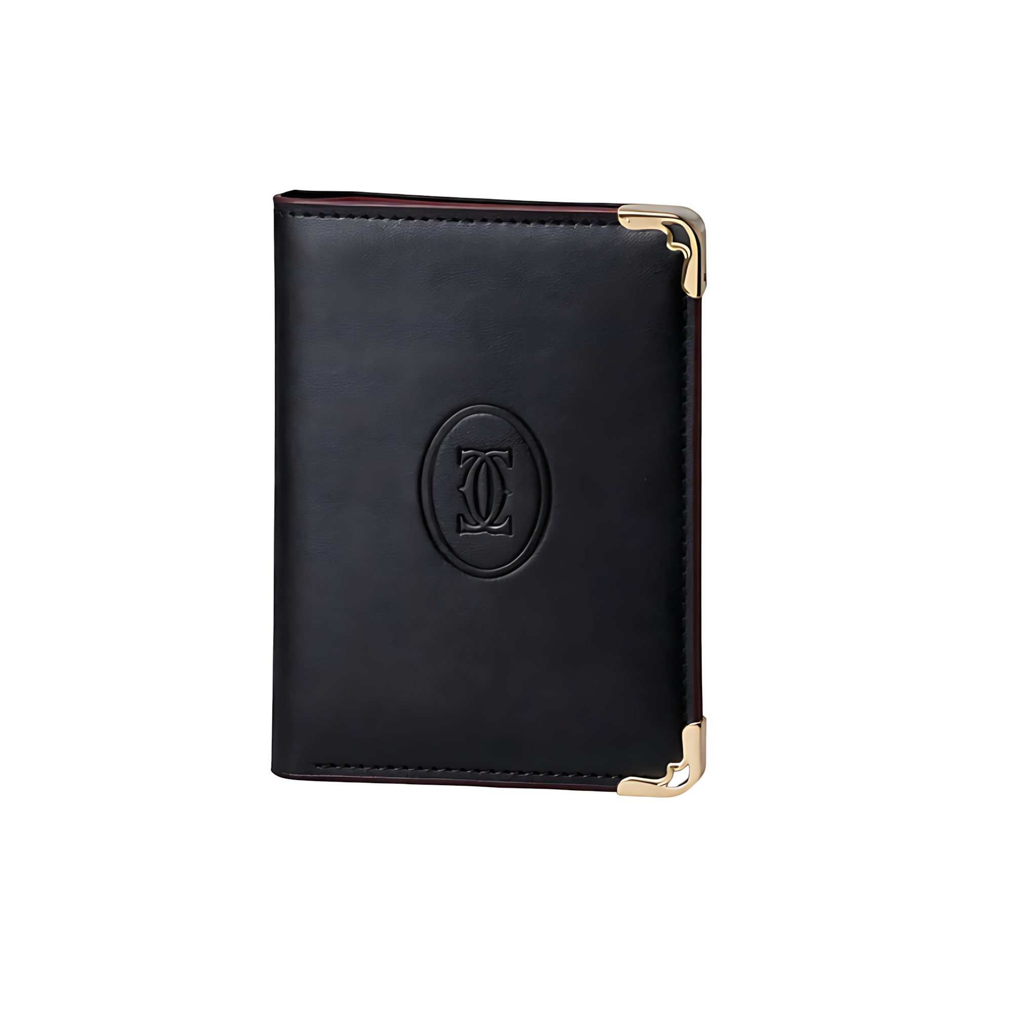 Cartier Black Leather Red Interior Wallet – Black & Red & Leather