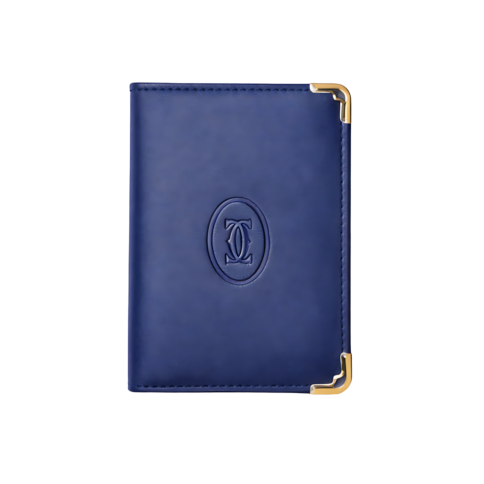 Cartier Navy Blue Leather Wallet – Blue & Leather