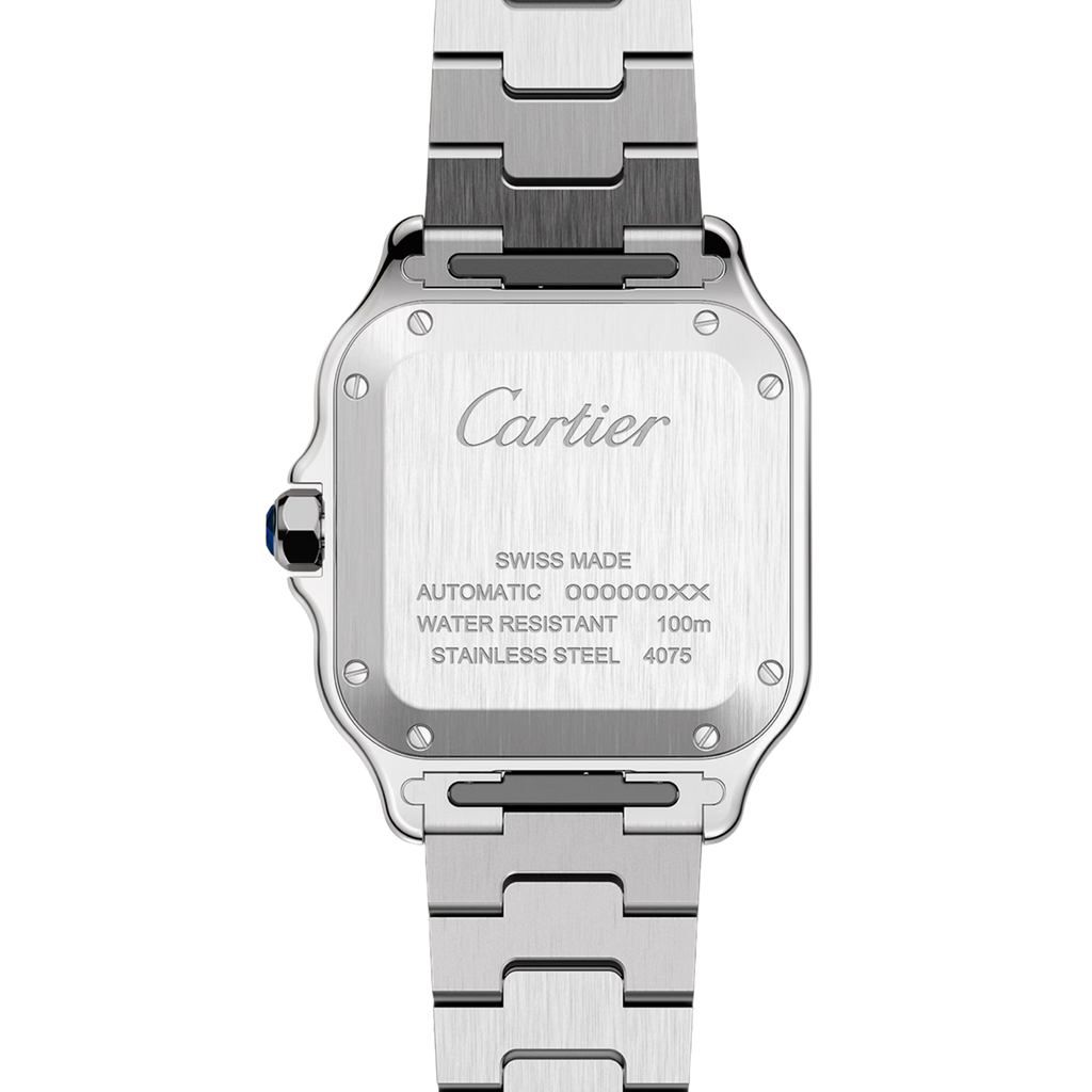 Cartier Santos de Stainless Steel Silvered Watch