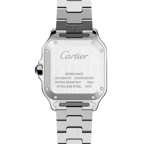 Cartier Santos de Stainless Steel Silvered Watch