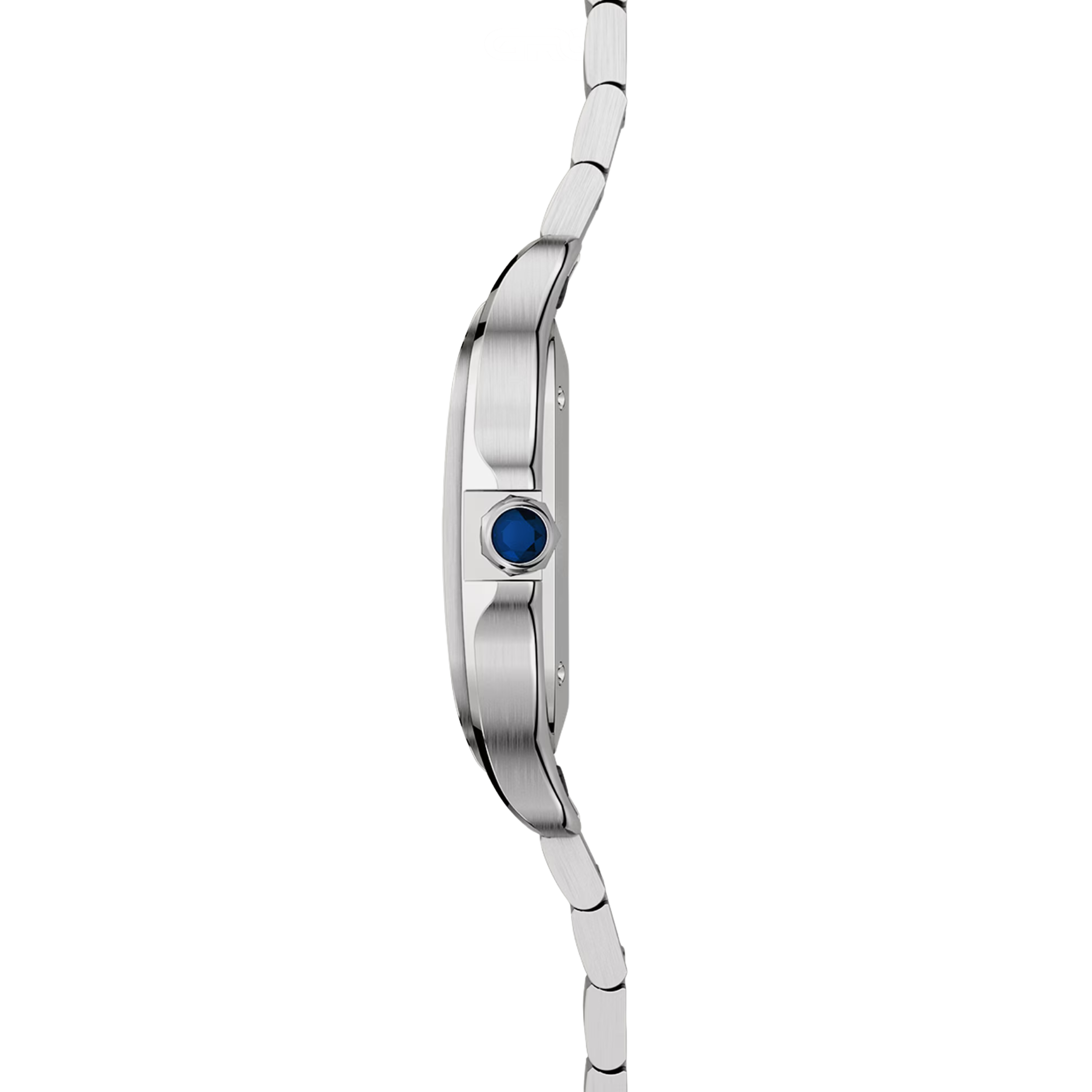 Cartier Santos de Stainless Steel Silvered Watch