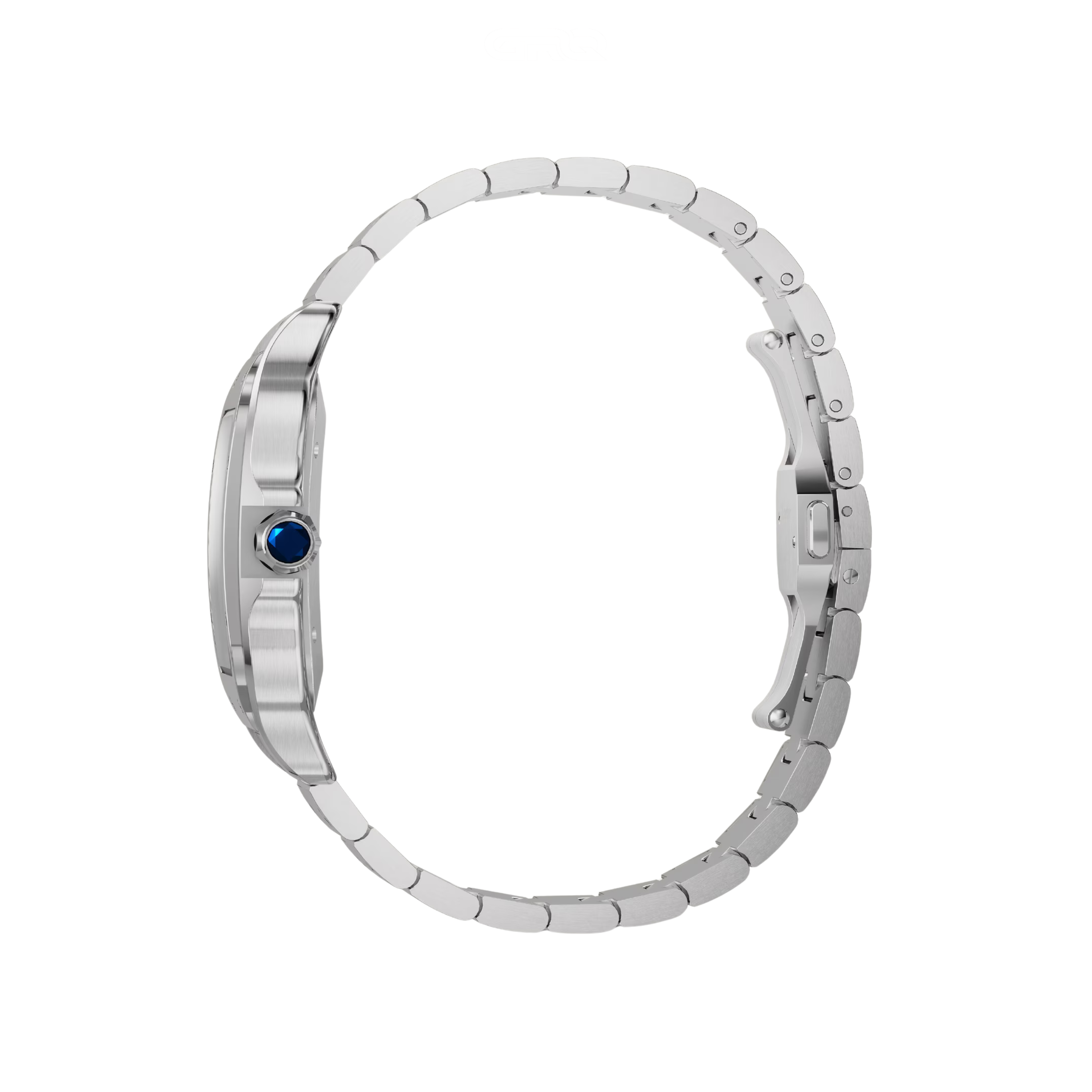 Cartier Santos de Steel Blue Dial 15feb 079 Watch