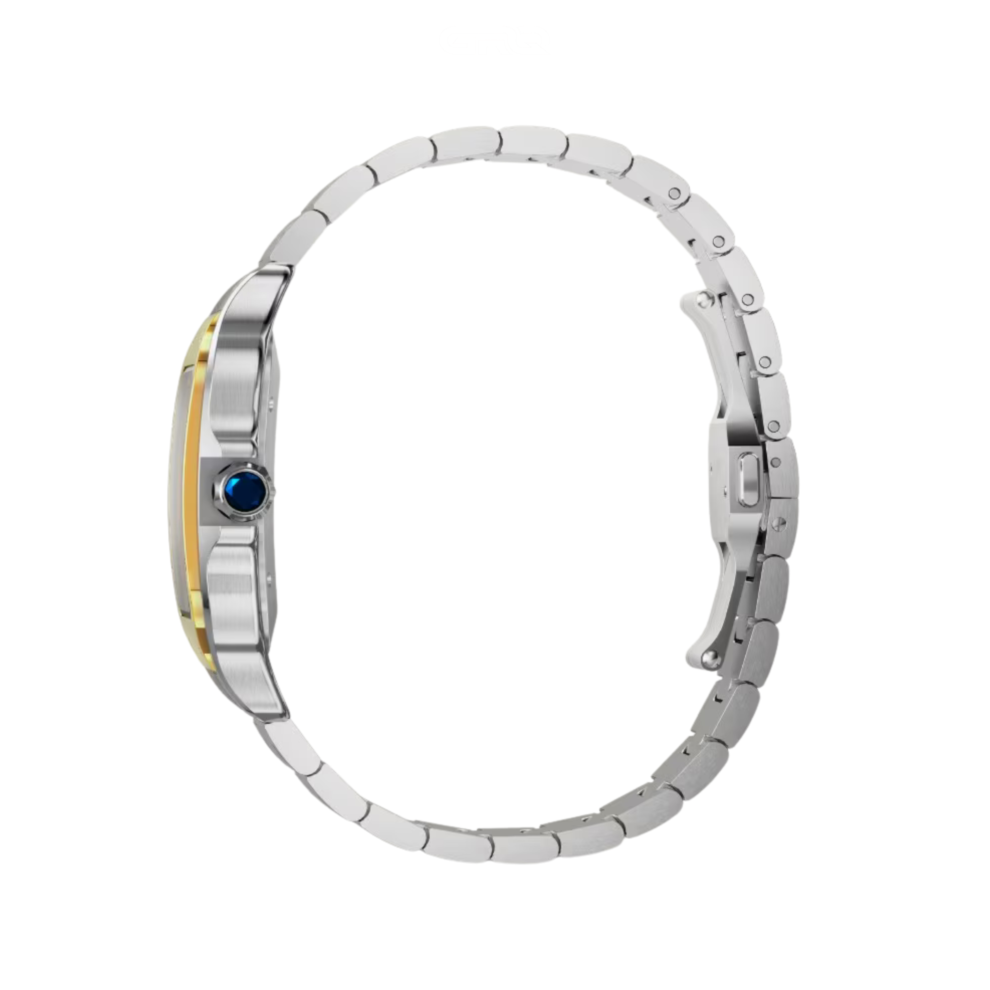 Cartier Santos de Two-Tone Blue Dial Large Watch – Blue & Dial