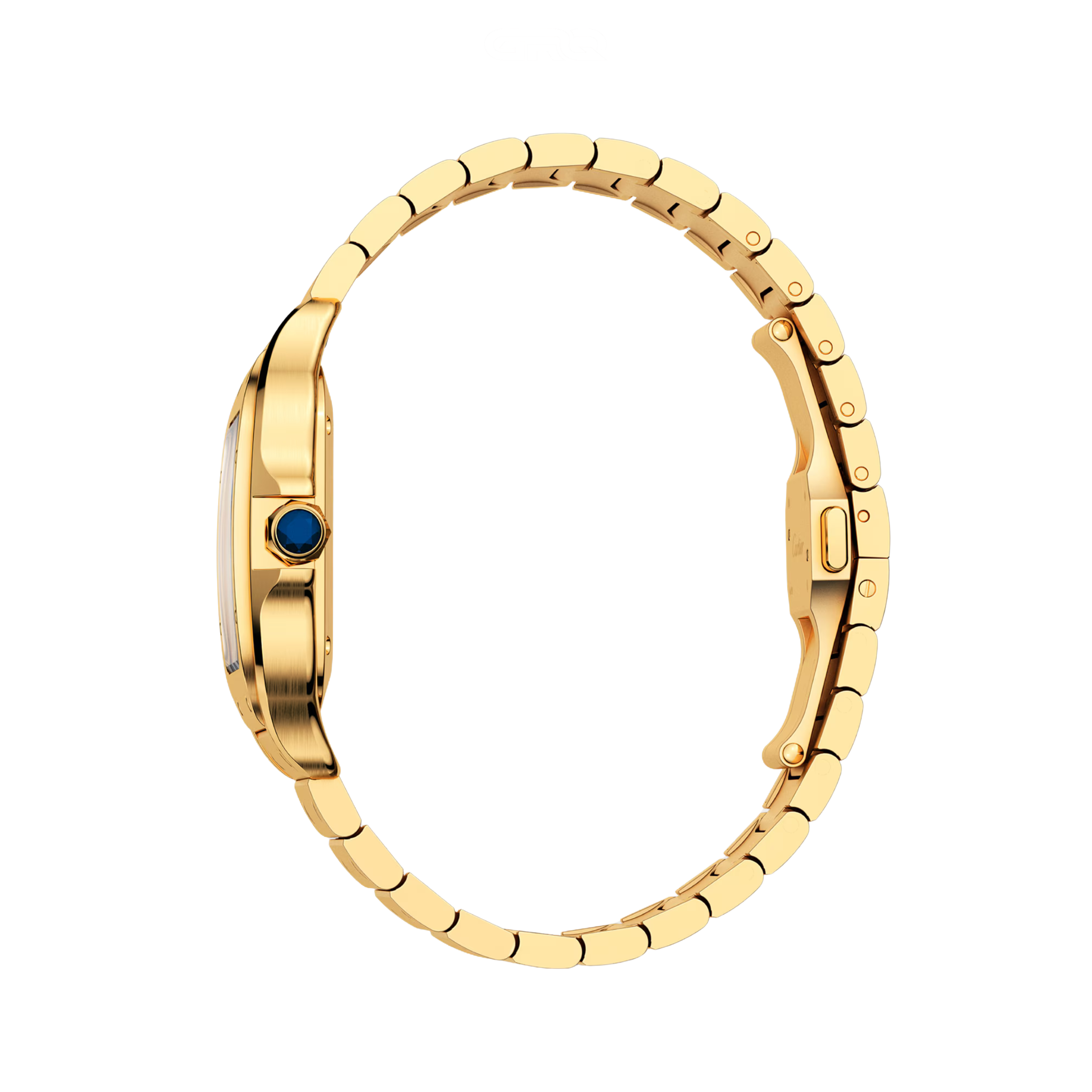 Cartier Santos de Yellow Gold White Dial Watch – White & Gold & Yellow