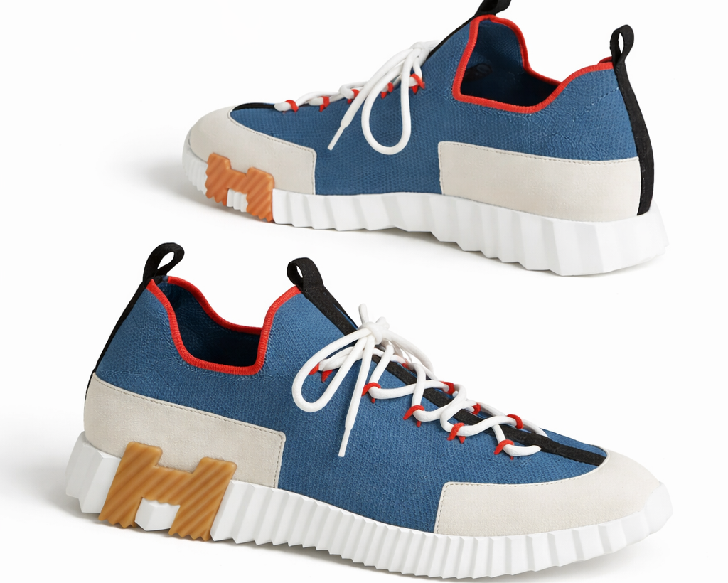 Hermès Lift Multicolore Bleu Turquin Slip-On Sneaker – Men’s Edition