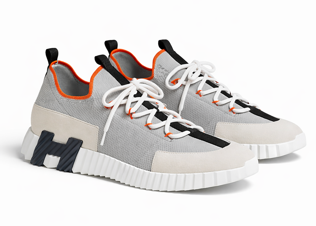 Hermès Lift Multicolore Beige Galet Slip-On Sneaker – Men’s Edition