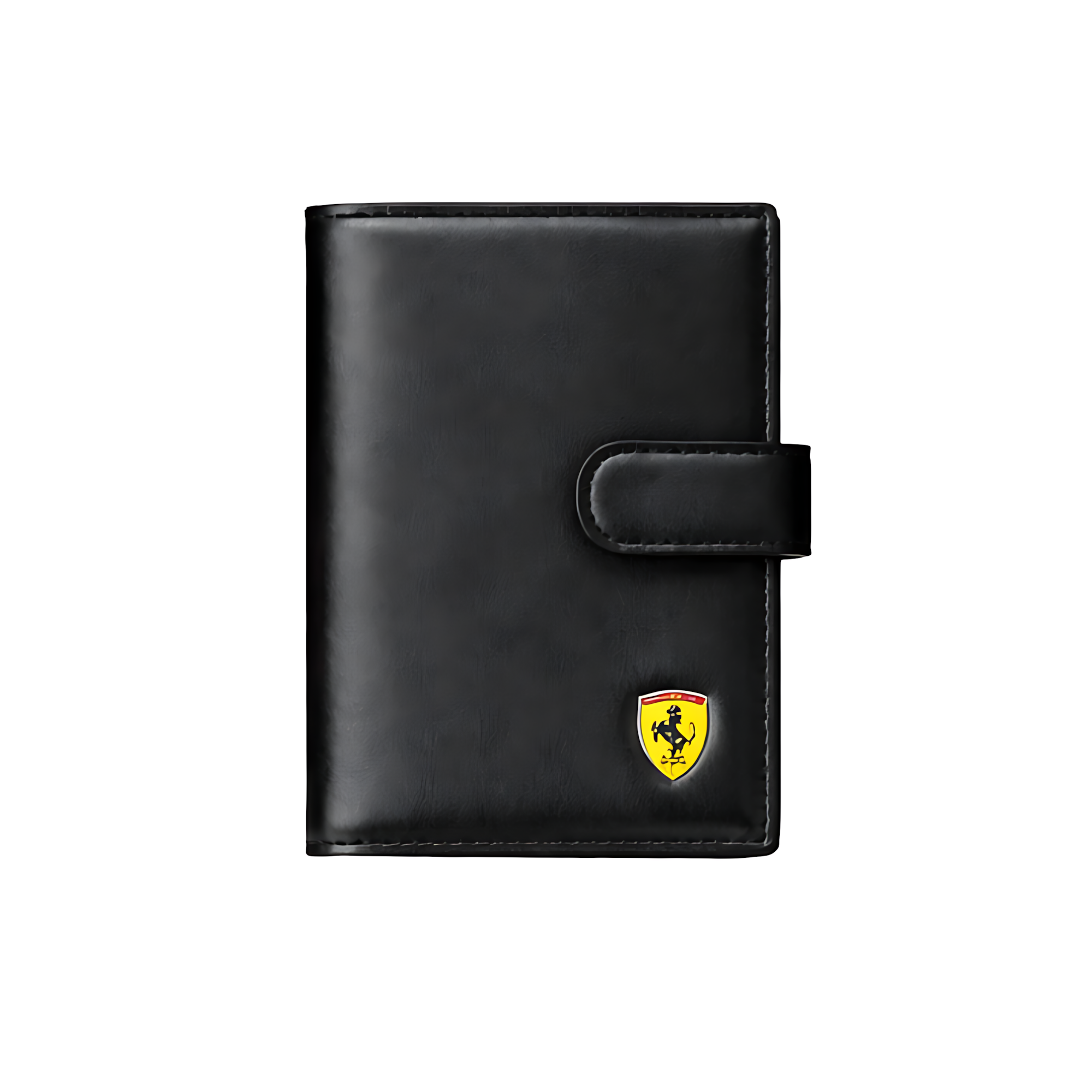 Ferrari Black Leather Horse Wallet – Black & Leather