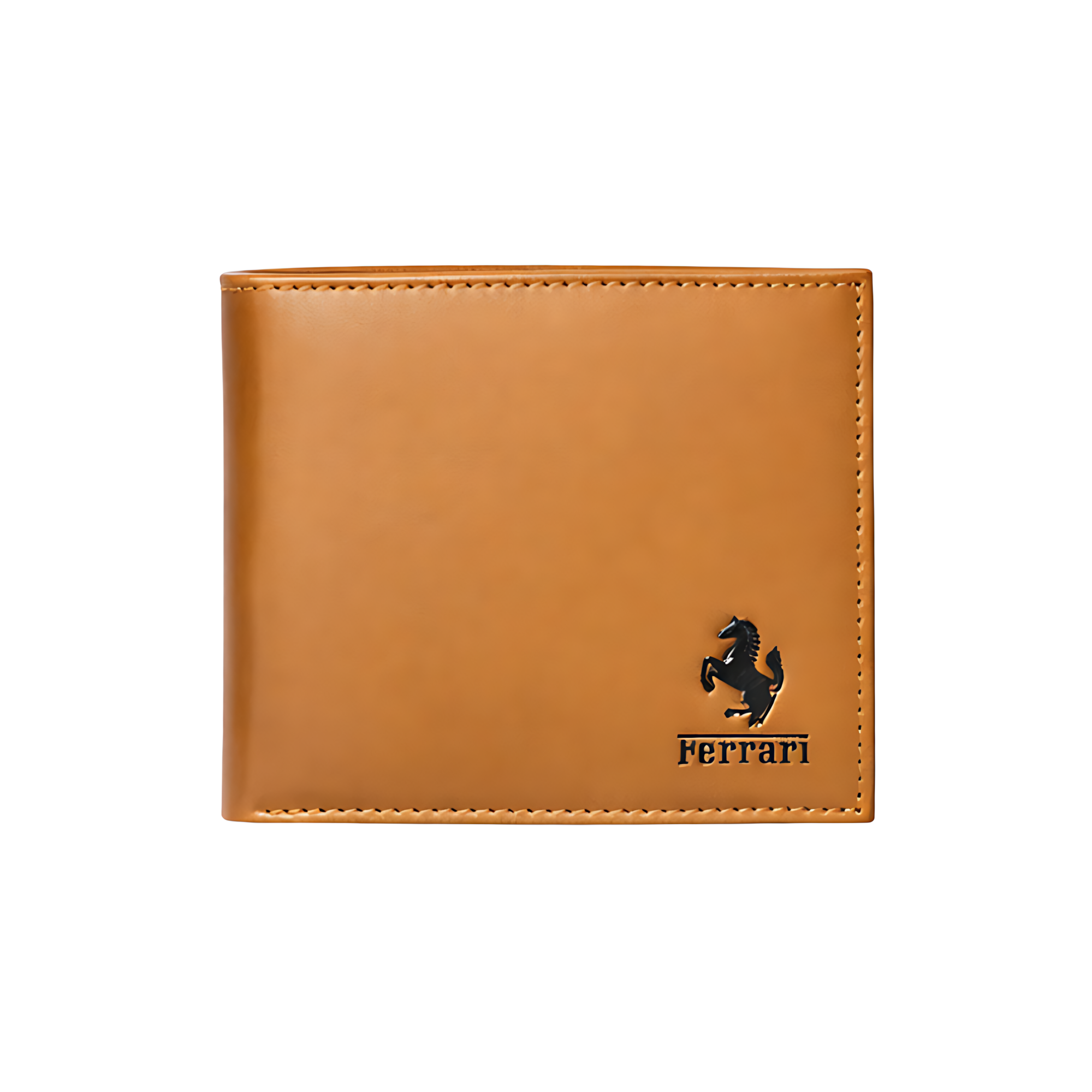 Ferrari Bi Fold Brown Leather Horse Wallet – Brown & Leather