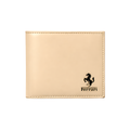 Ferrari Bi Fold Cream Leather Horse Wallet