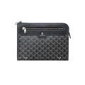 Goyard Flat Black Leather Pouch – Black & Leather
