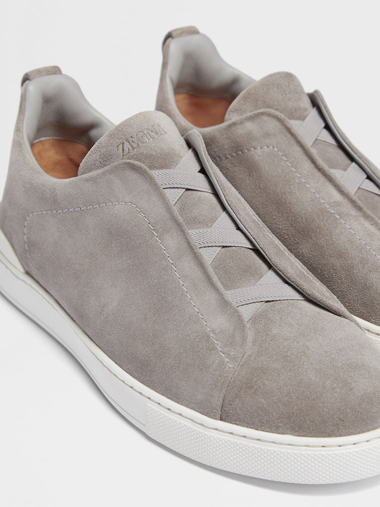 Zegna Triple Stitch Grey Sneaker – Men’s Edition