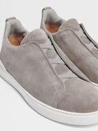 Zegna Triple Stitch Grey Sneaker – Men’s Edition