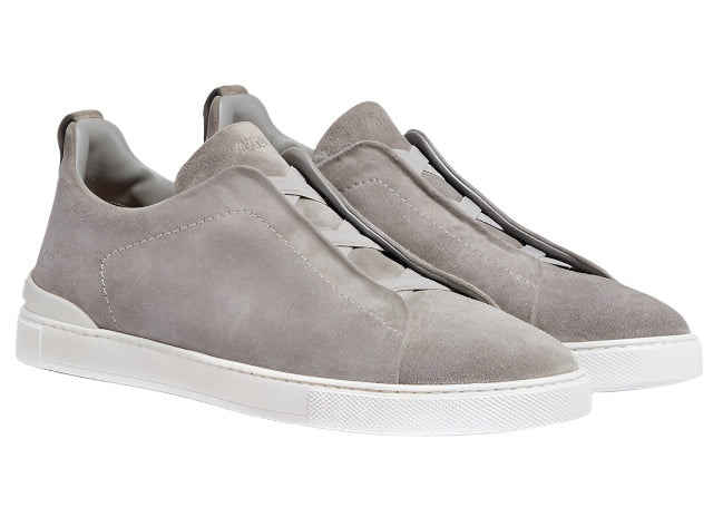 Zegna Triple Stitch Grey Sneaker – Men’s Edition
