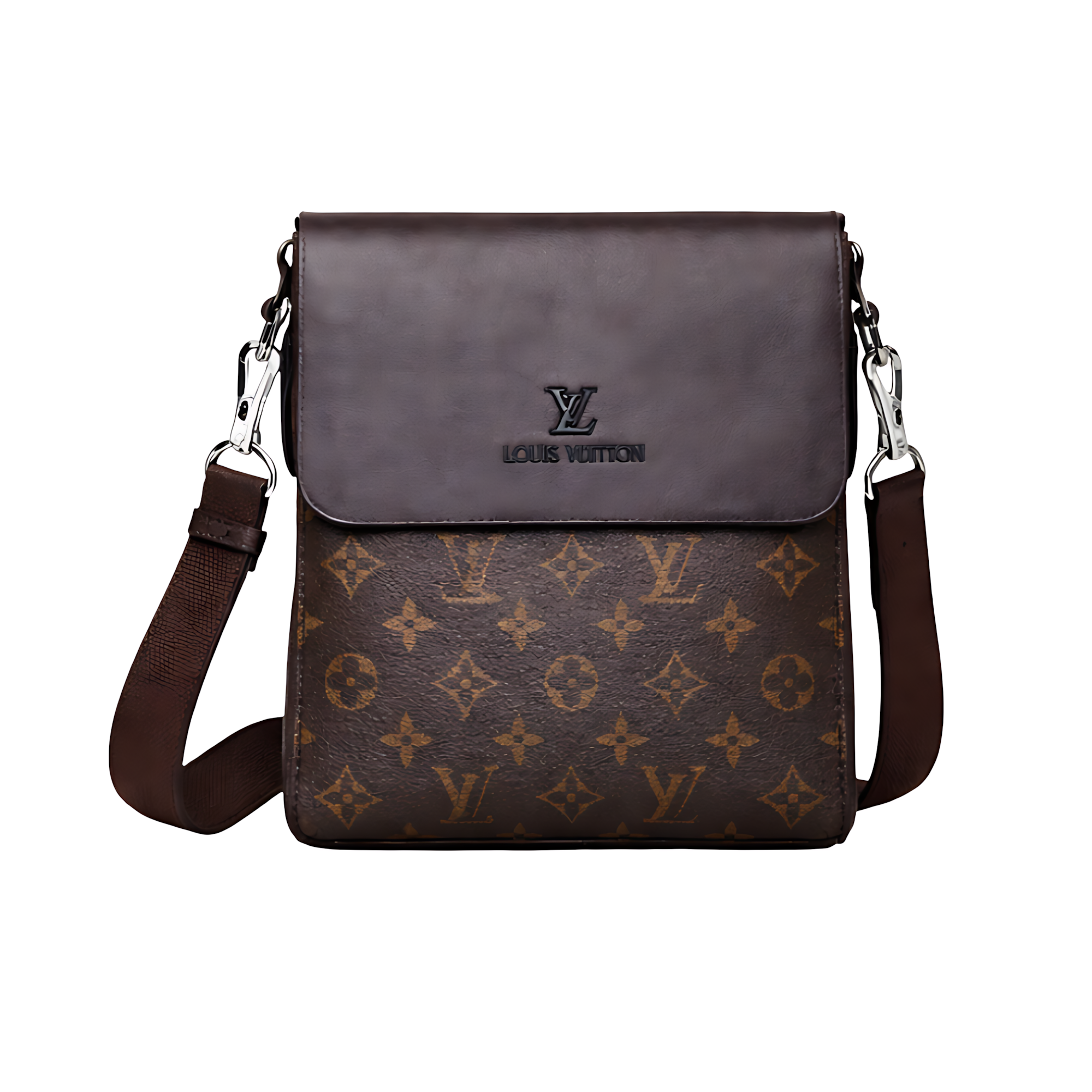 Louis Vuitton Brown Leather LV Crossbody Bag – Brown & Leather