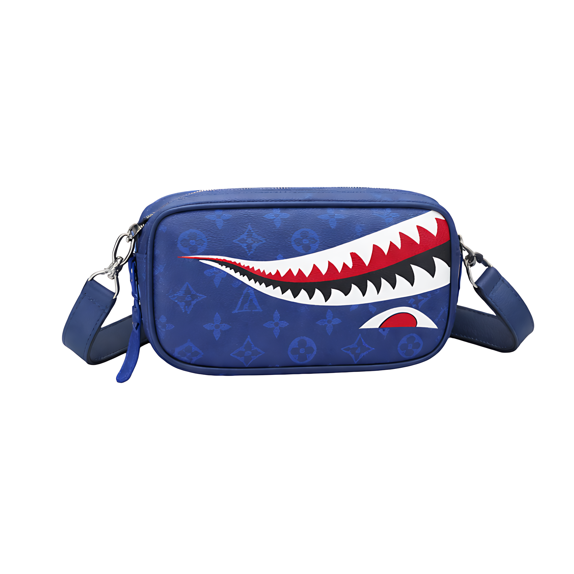 Louis Vuitton Shark Design Blue Bag