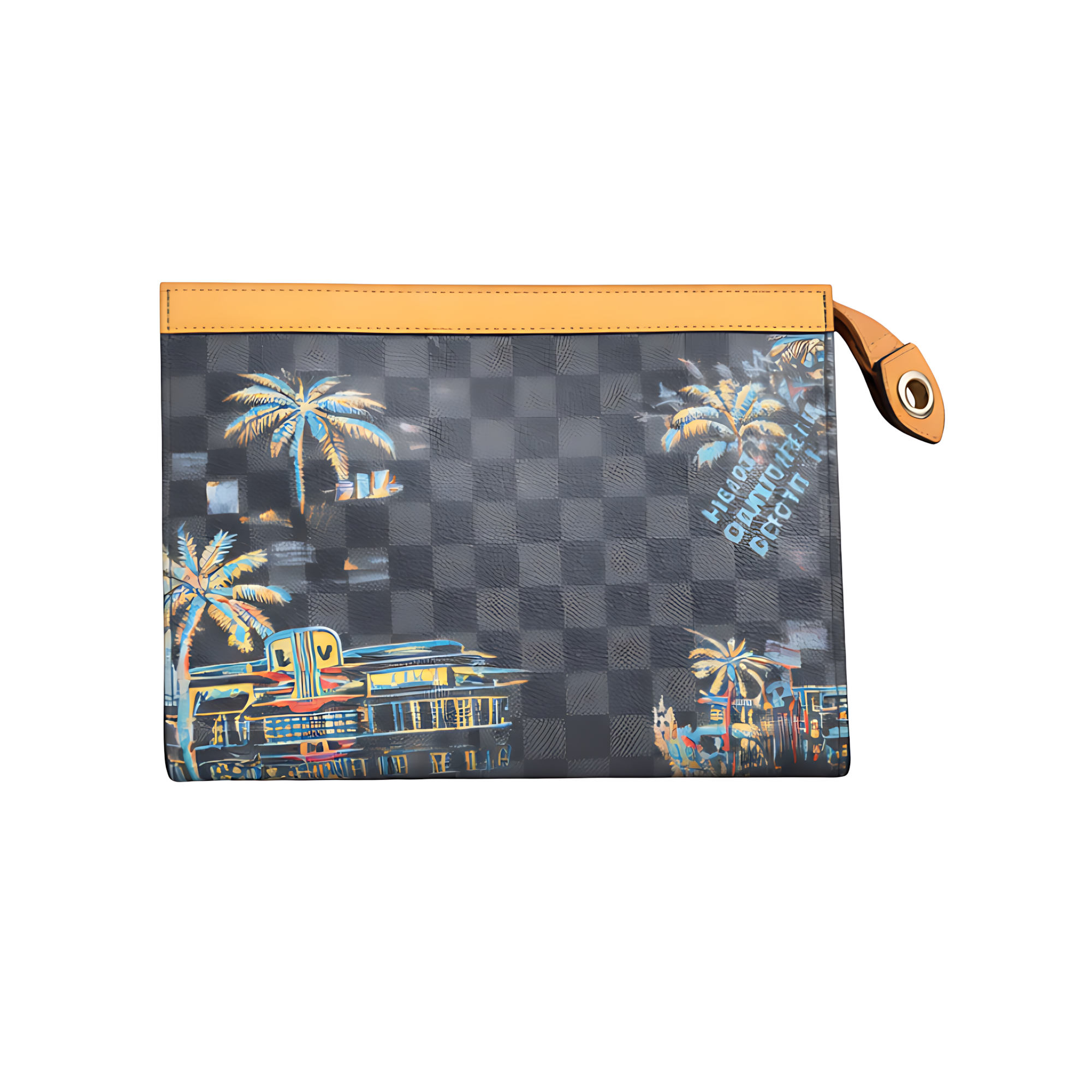 Louis Vuitton Black Brown Beach Pouch – Black & Brown
