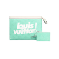 Louis Vuitton Black Sea Green LV Pouch – Black & Green & Sea Green