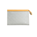 Louis Vuitton White Brown LV Pouch – White & Brown