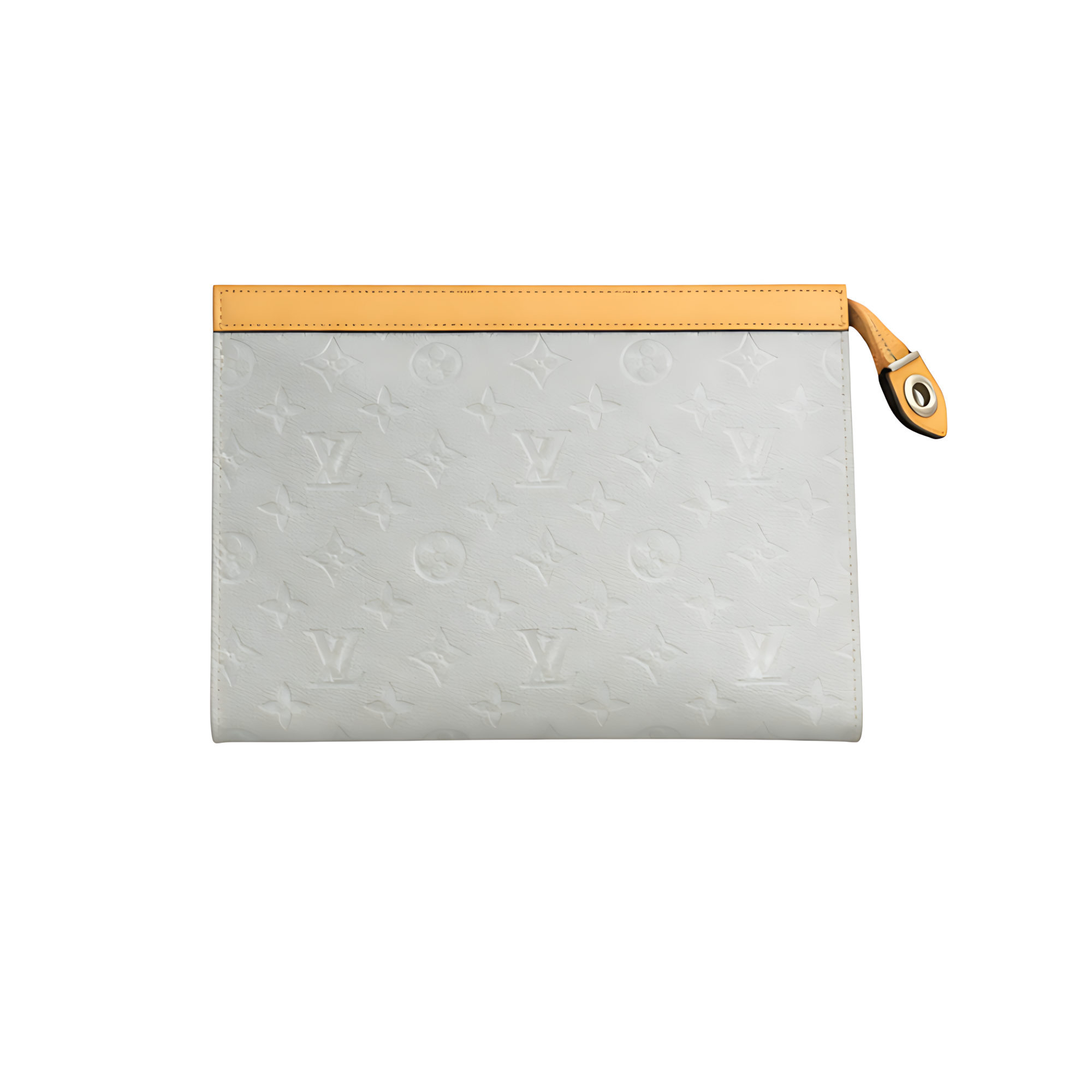 Louis Vuitton White Brown LV Pouch – White & Brown