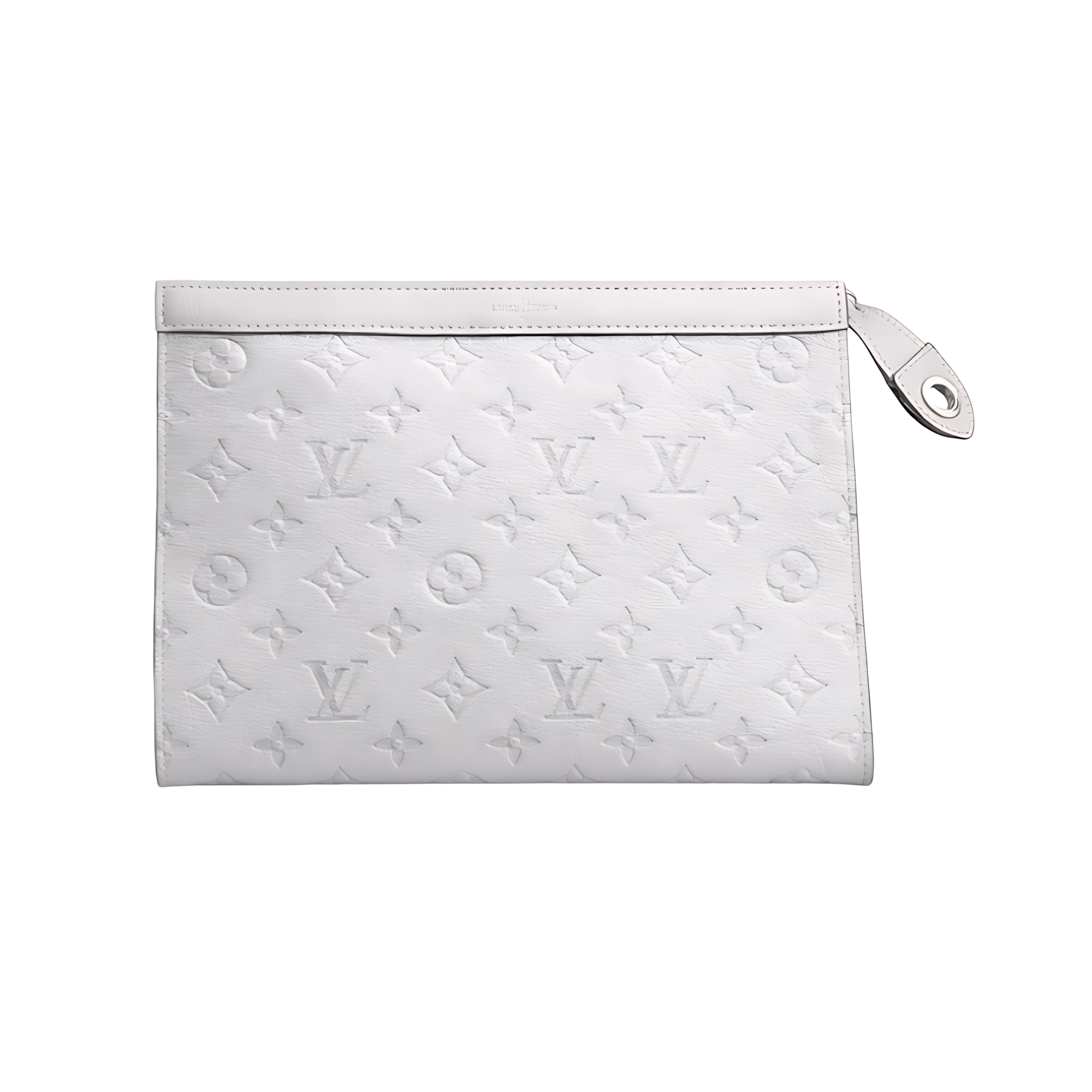 Louis Vuitton White LV Design Pouch