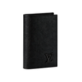 Louis Vuitton Plain Black Leather Design Wallet – Black & Leather