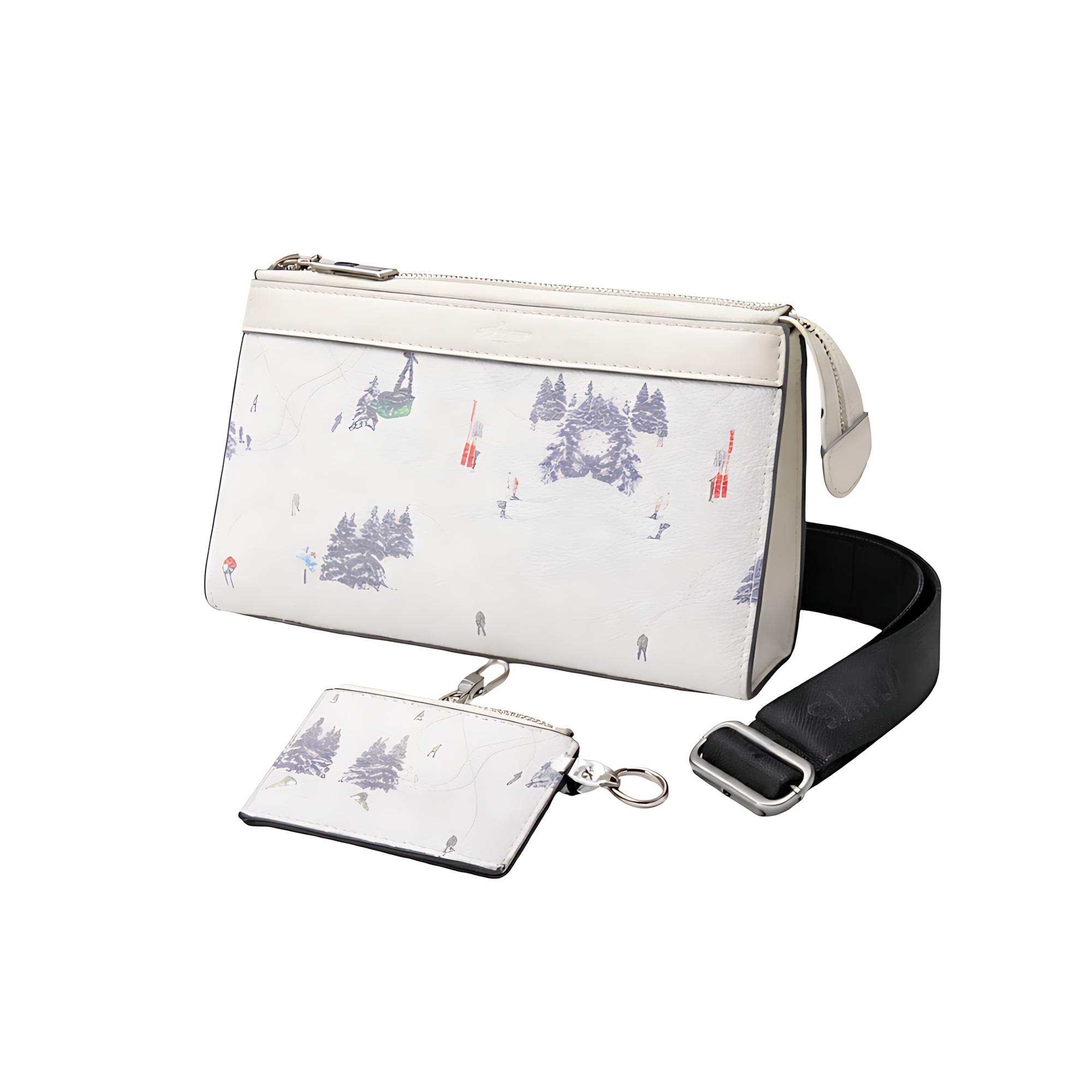 Louis Vuitton Double Ski White Card Holder