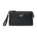 Montblanc Canvas Leather Wrist Pouch – Leather & Canvas