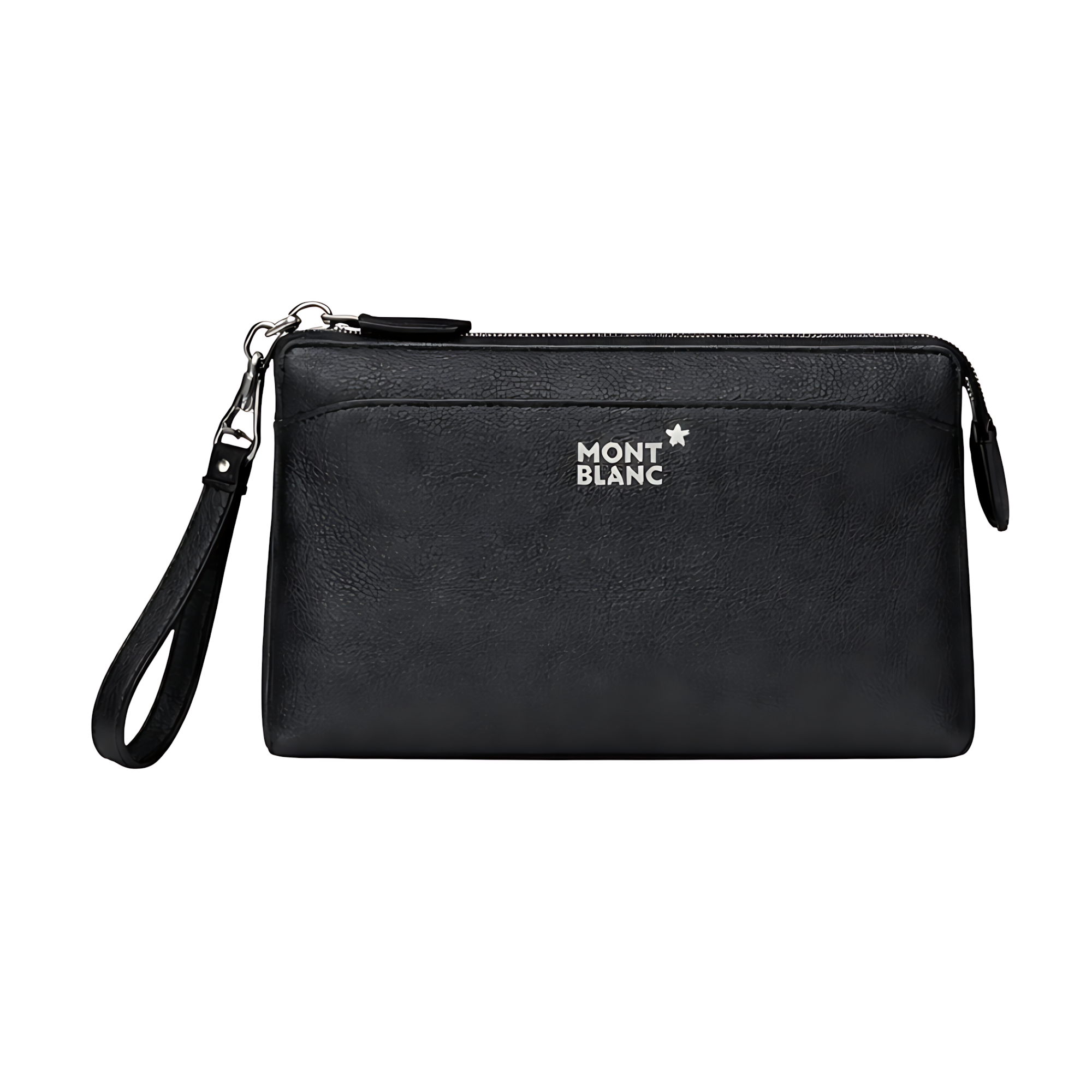 Montblanc Canvas Leather Wrist Pouch – Leather & Canvas