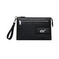 Montblanc Black Canvas Wrist Pouch – Black & Canvas