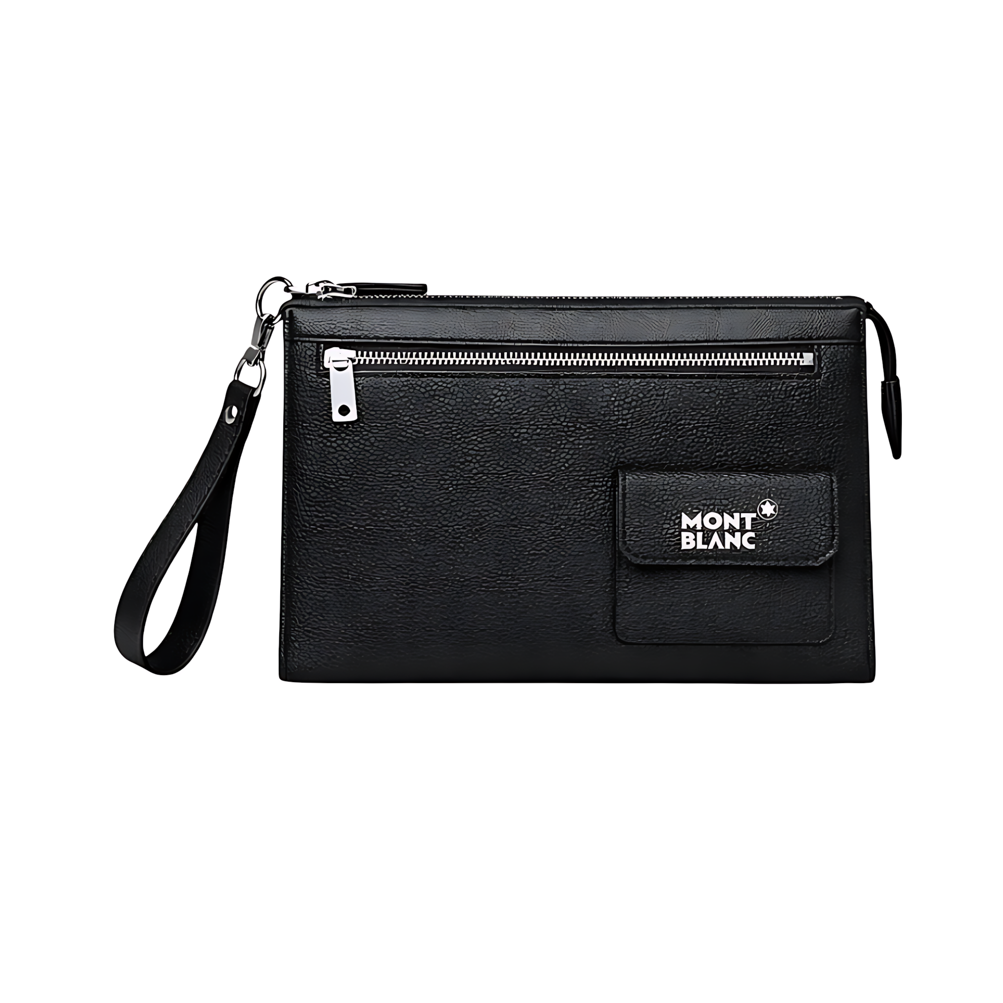 Montblanc Black Canvas Wrist Pouch – Black & Canvas