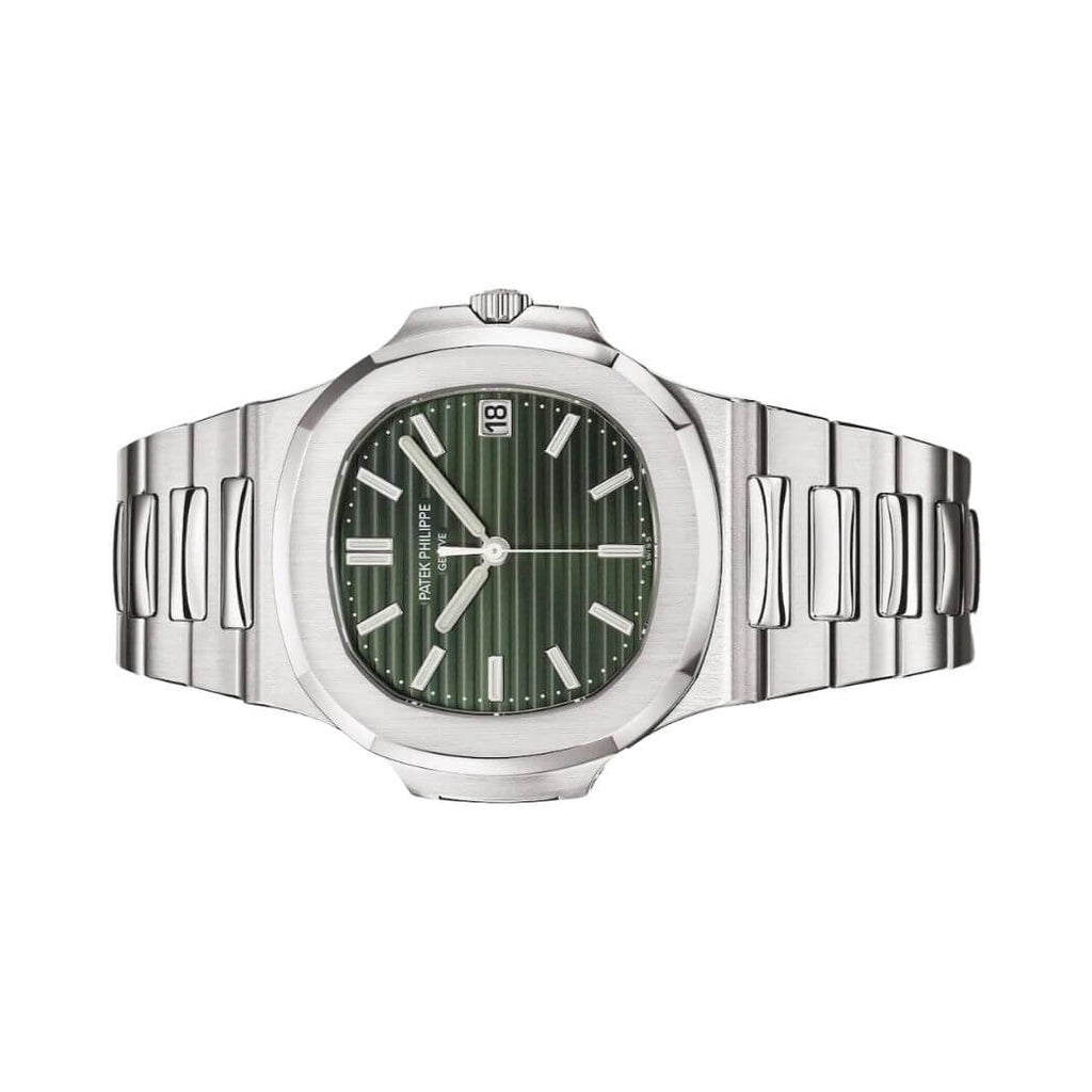Patek Philippe Nautilus Sunburst Olive Green Dial Watch – Green & Olive Green & Dial