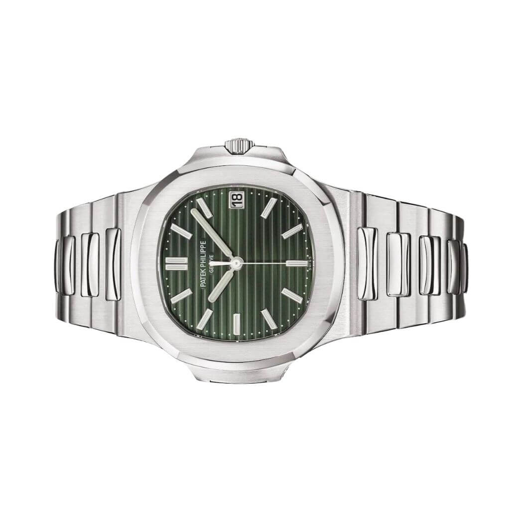 Patek Philippe Nautilus Sunburst Olive Green Dial Watch – Green & Olive Green & Dial