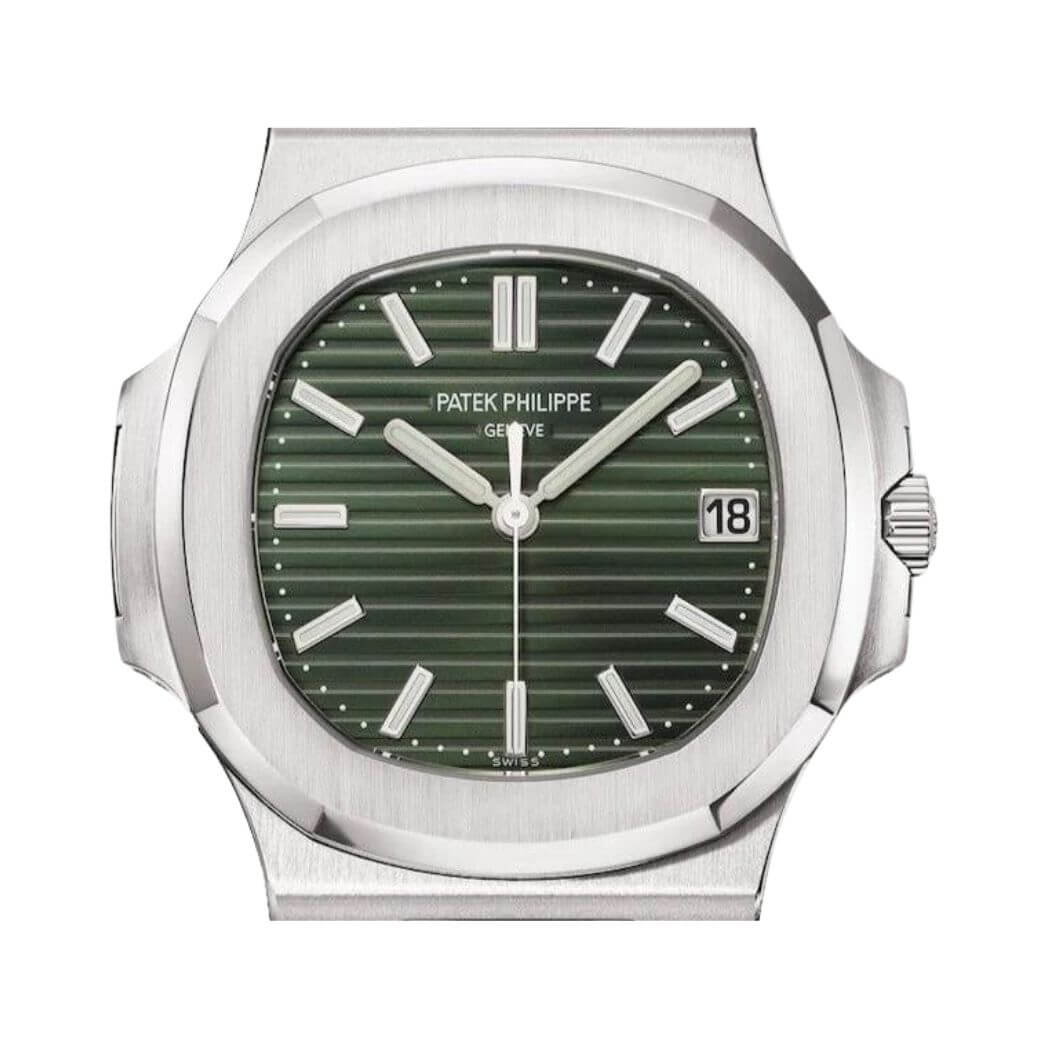 Patek Philippe Nautilus Sunburst Olive Green Dial Watch – Green & Olive Green & Dial