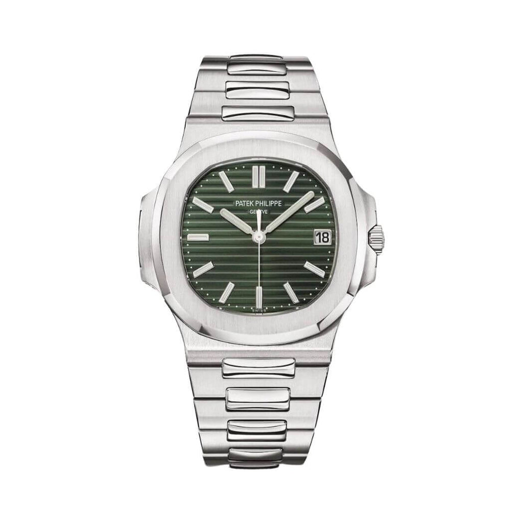 Patek Philippe Nautilus Sunburst Olive Green Dial Watch – Green & Olive Green & Dial