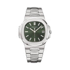 Patek Philippe Nautilus Sunburst Olive Green Dial Watch – Green & Olive Green & Dial