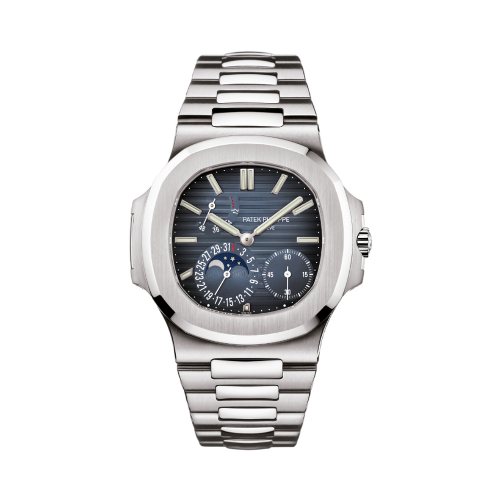 Patek Philippe Nautilus Moon Phase Blue Dial Watch – Blue & Dial