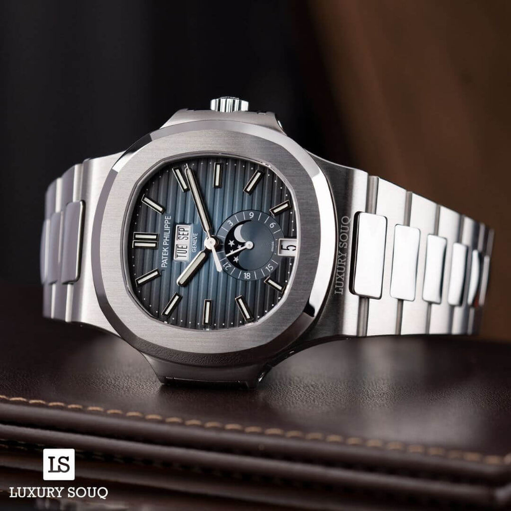 Patek Philippe Nautilus Gradient Blue Dial Watch – Blue & Dial