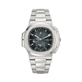 Patek Philippe Nautilus Time Sunburst Blue Dial Watch – Blue & Dial
