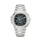 Patek Philippe Nautilus Time Sunburst Blue Dial Watch – Blue & Dial