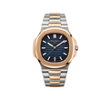 Patek Philippe Nautilus 5711 Blue Dial Two Tone Silver Rose Gold Watch