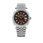Rolex Datejust Brown Waffle Dial Silver Watch – Brown & Silver & Waffle