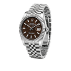 Rolex Datejust Brown Waffle Dial Silver Watch – Brown & Silver & Waffle