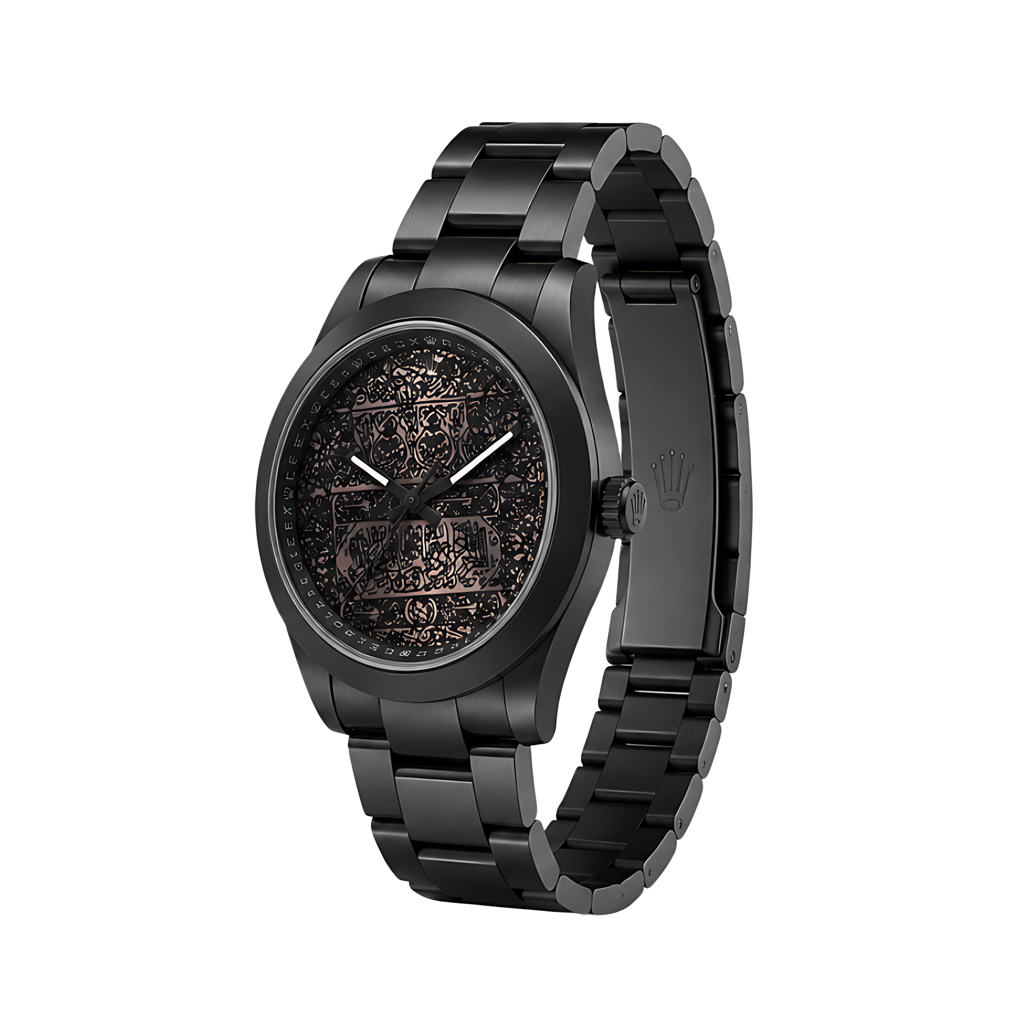 Rolex Milgauss Arabic Dial Matte Black Watch – Black & Matte Black & Dial